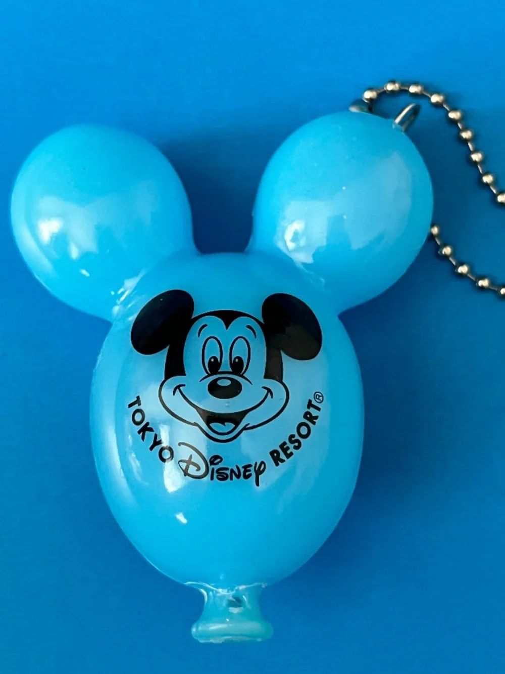Large DISNEY PARKS Tokyo Disney - Mickey Mouse Balloon Bag Charm /Keychain- PINK